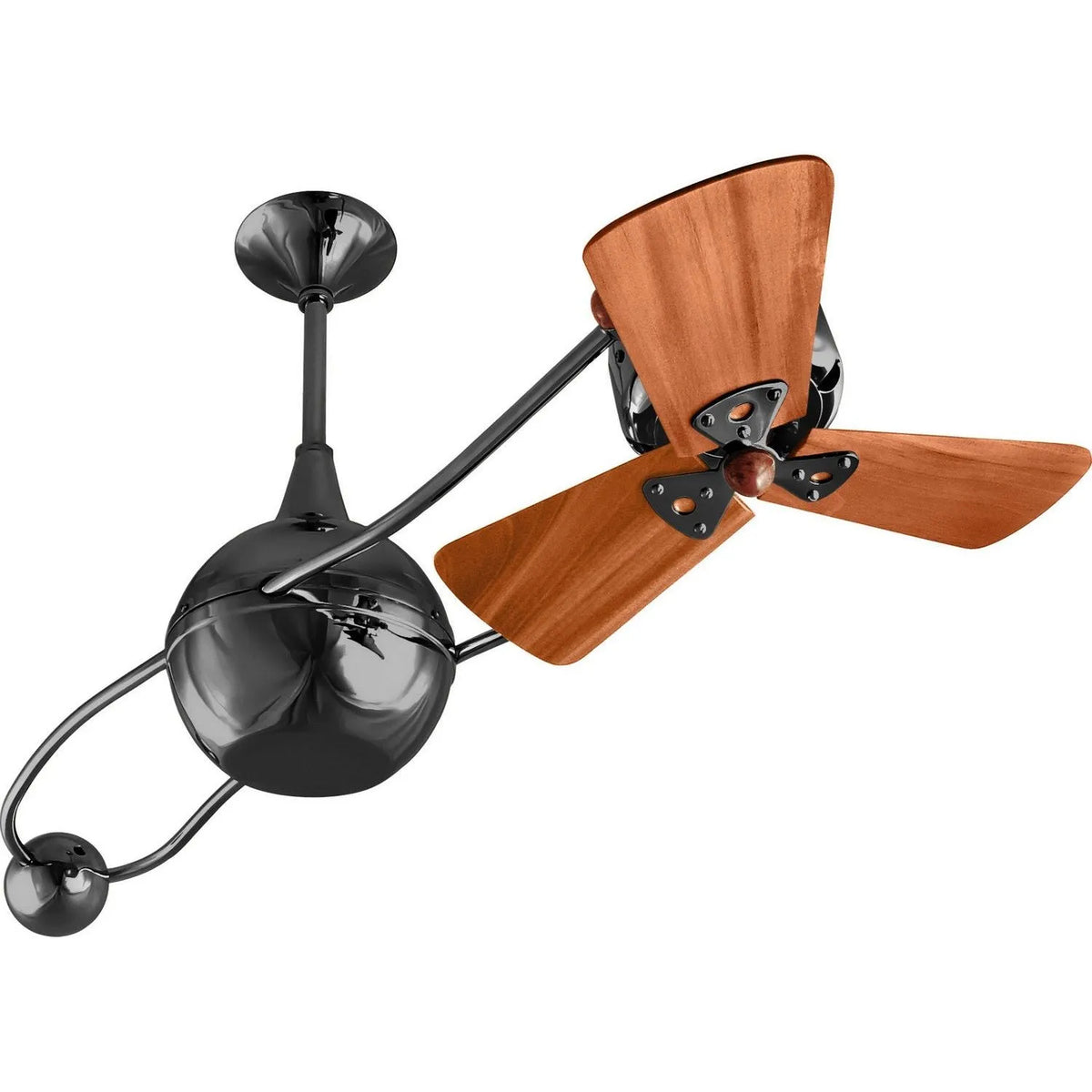 Matthews Fan Company - Brisa 2000 Ceiling Fan - B2K-BKN-WD | Montreal Lighting & Hardware