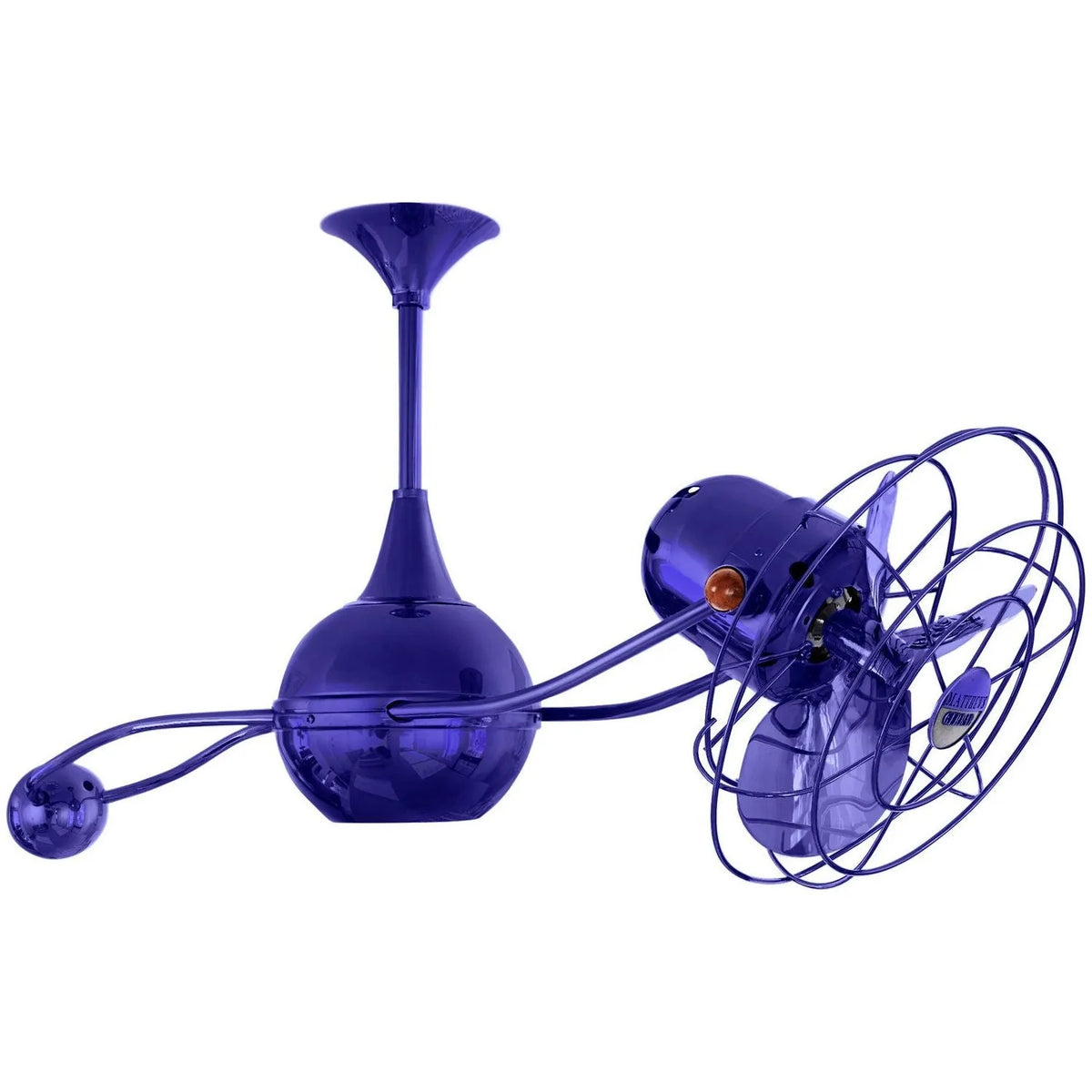 Matthews Fan Company - Brisa 2000 Ceiling Fan - B2K-BLUE-MTL | Montreal Lighting & Hardware