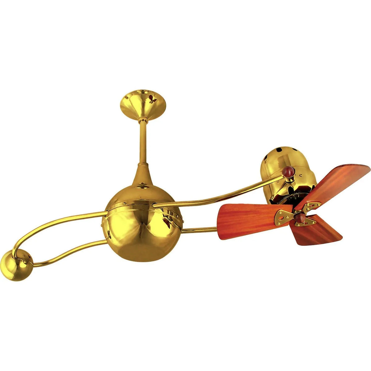 Matthews Fan Company - Brisa 2000 Ceiling Fan - B2K-GOLD-WD | Montreal Lighting & Hardware