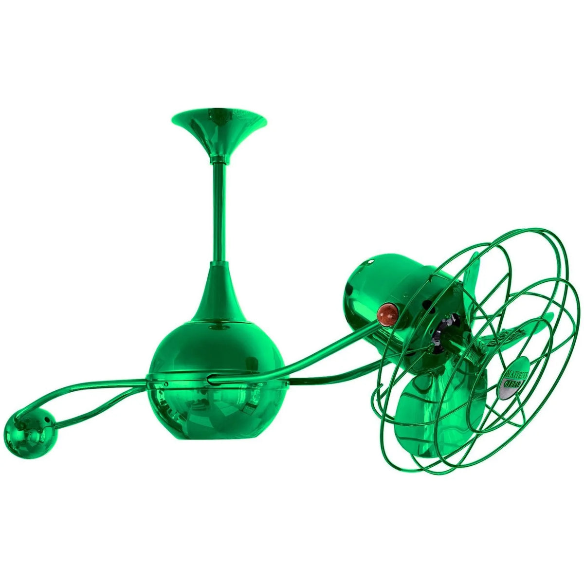 Matthews Fan Company - Brisa 2000 Ceiling Fan - B2K-GREEN-MTL | Montreal Lighting & Hardware