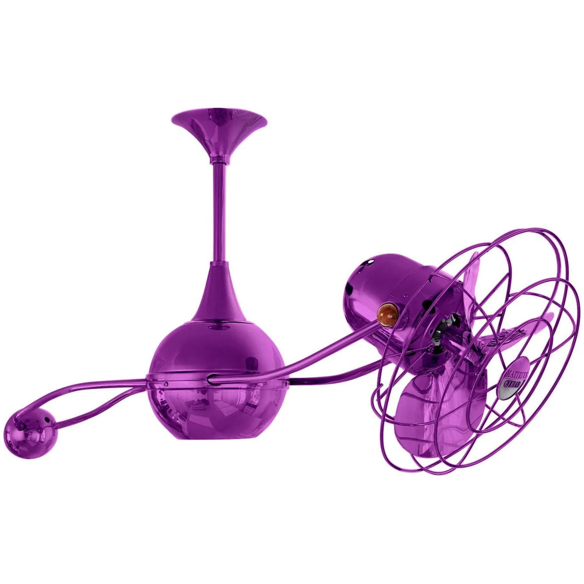 Matthews Fan Company - Brisa 2000 Ceiling Fan - B2K-LTPURPLE-MTL | Montreal Lighting & Hardware