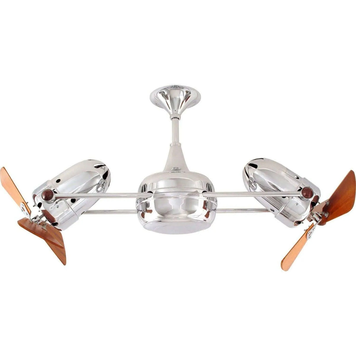 Matthews Fan Company - Duplo-Dinamico Ceiling Fan - DD-BK-MTL | Montreal Lighting & Hardware