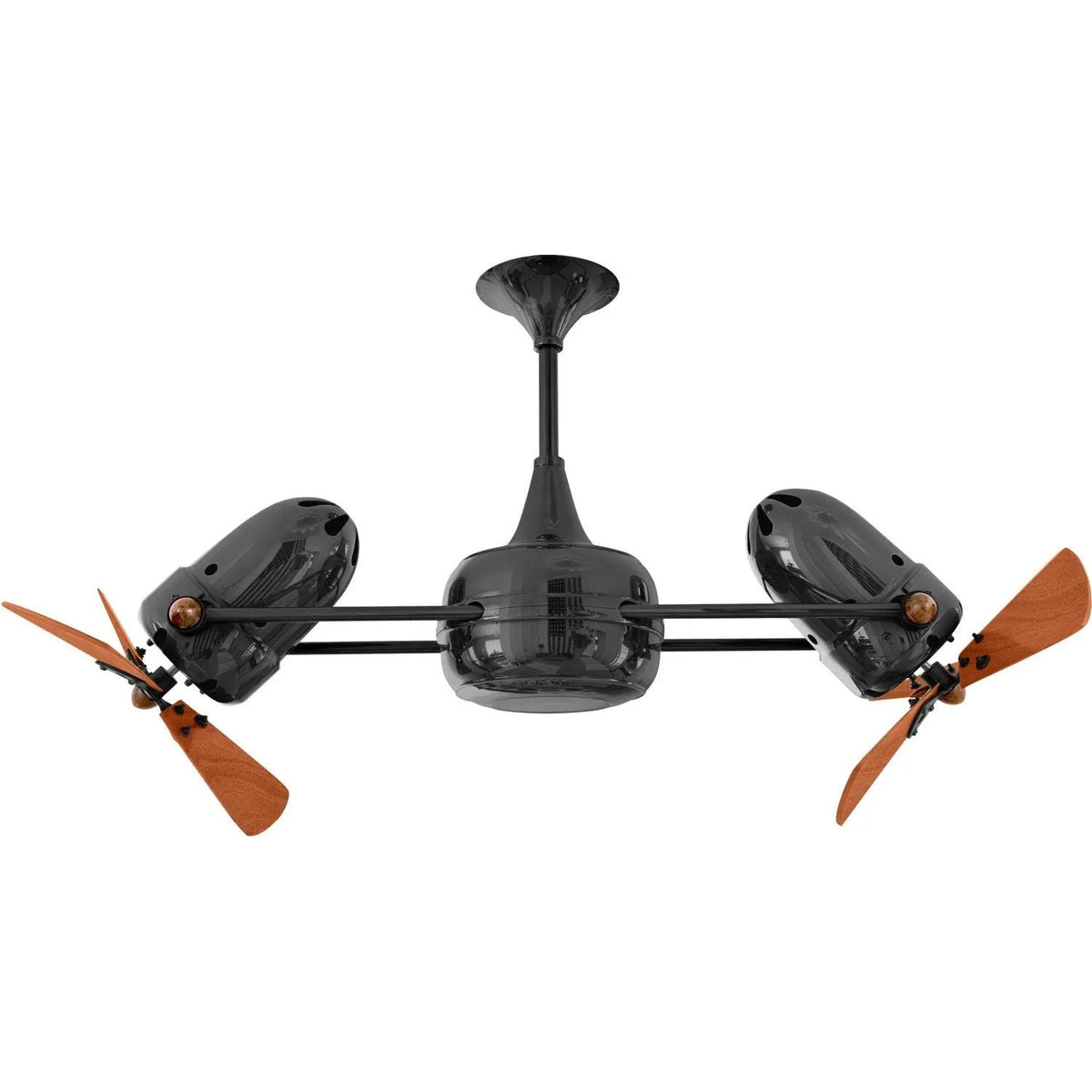 Matthews Fan Company - Duplo-Dinamico Ceiling Fan - DD-BKN-WD | Montreal Lighting & Hardware