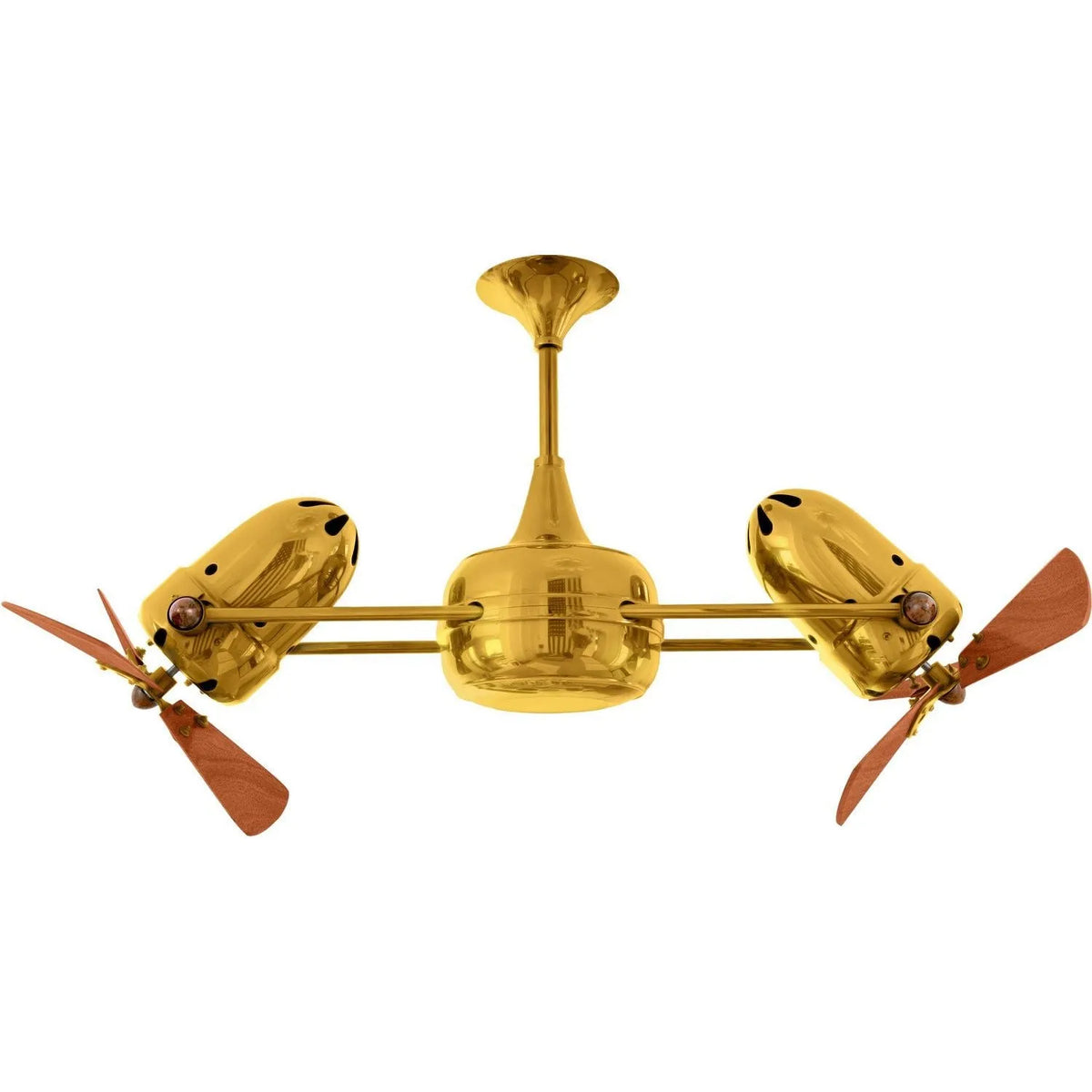 Matthews Fan Company - Duplo-Dinamico Ceiling Fan - DD-GOLD-WD | Montreal Lighting & Hardware