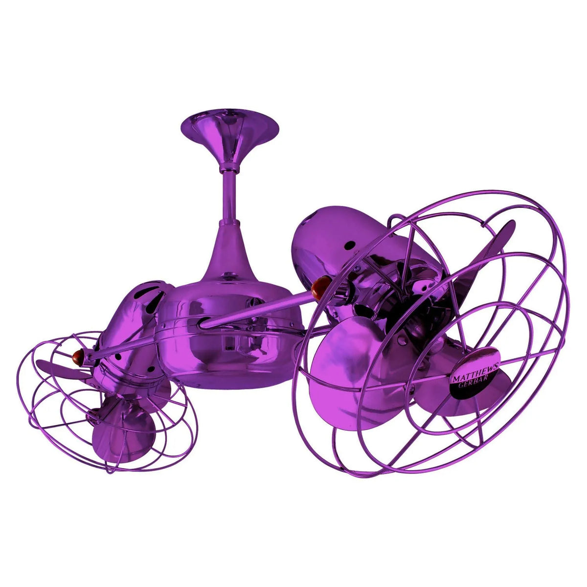 Matthews Fan Company - Duplo-Dinamico Ceiling Fan - DD-LTPURPLE-MTL | Montreal Lighting & Hardware