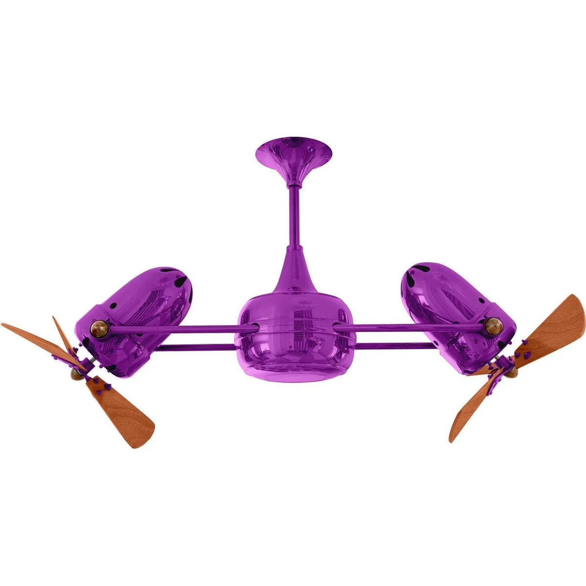 Matthews Fan Company - Duplo-Dinamico Ceiling Fan - DD-LTPURPLE-WD | Montreal Lighting & Hardware