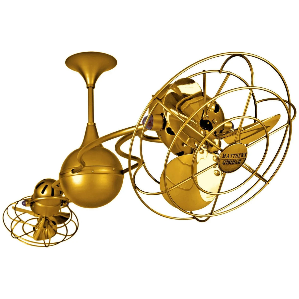 Matthews Fan Company - Italo Ventania Ceiling Fan - IV-GOLD-MTL | Montreal Lighting & Hardware