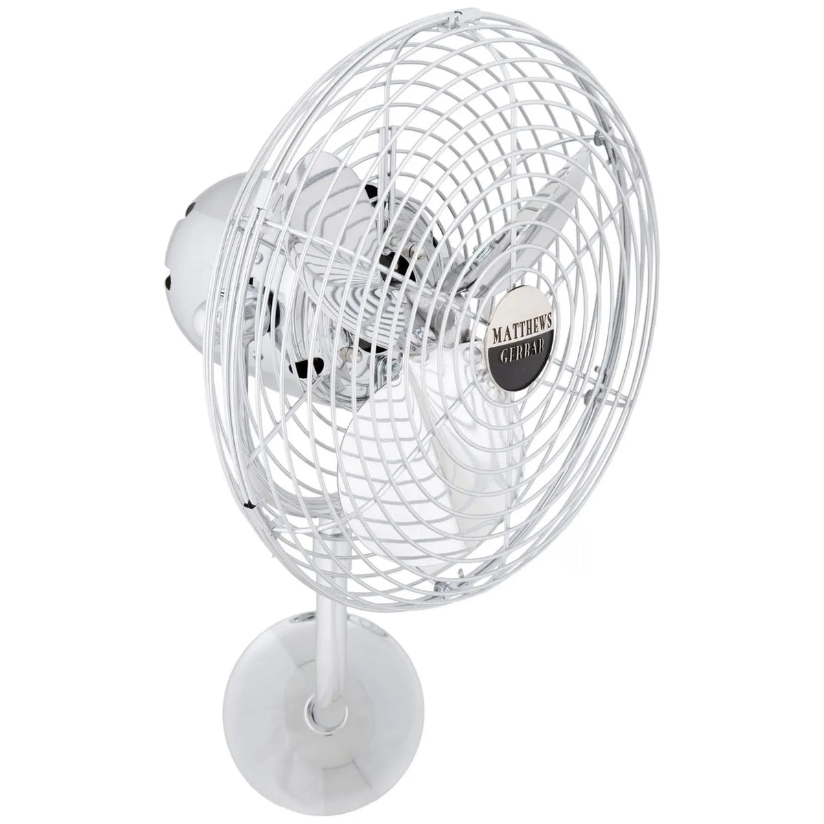 Matthews Fan Company - Michelle Parede Wall Fan - Damp - MP-CR-MTL-DAMP | Montreal Lighting & Hardware