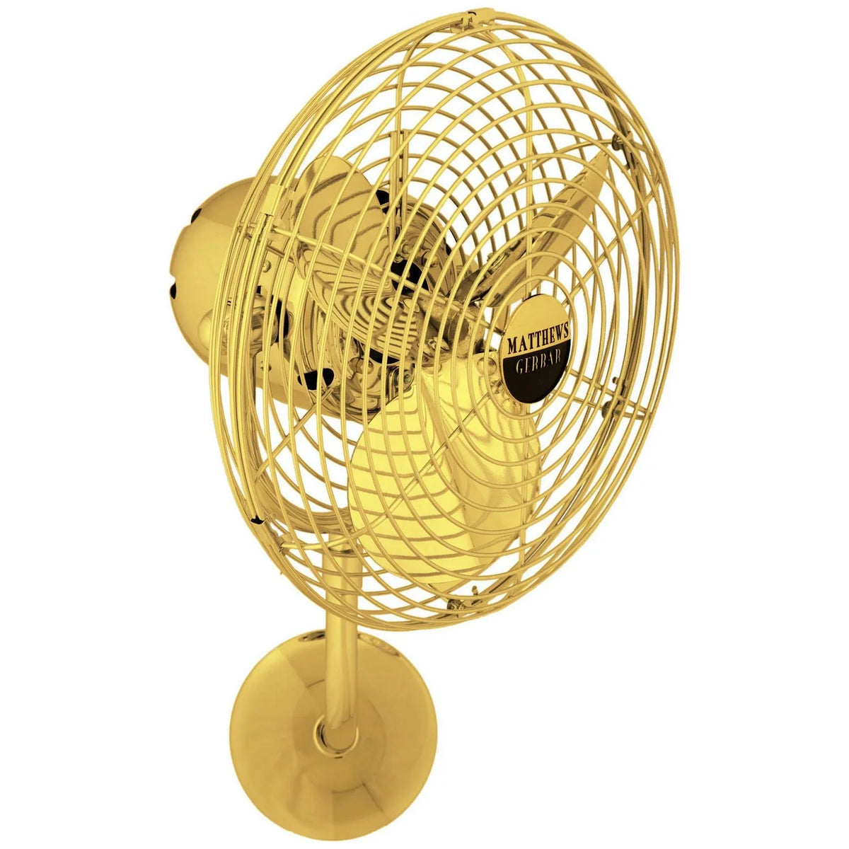 Matthews Fan Company - Michelle Parede Wall Fan - MP-GOLD-MTL | Montreal Lighting & Hardware