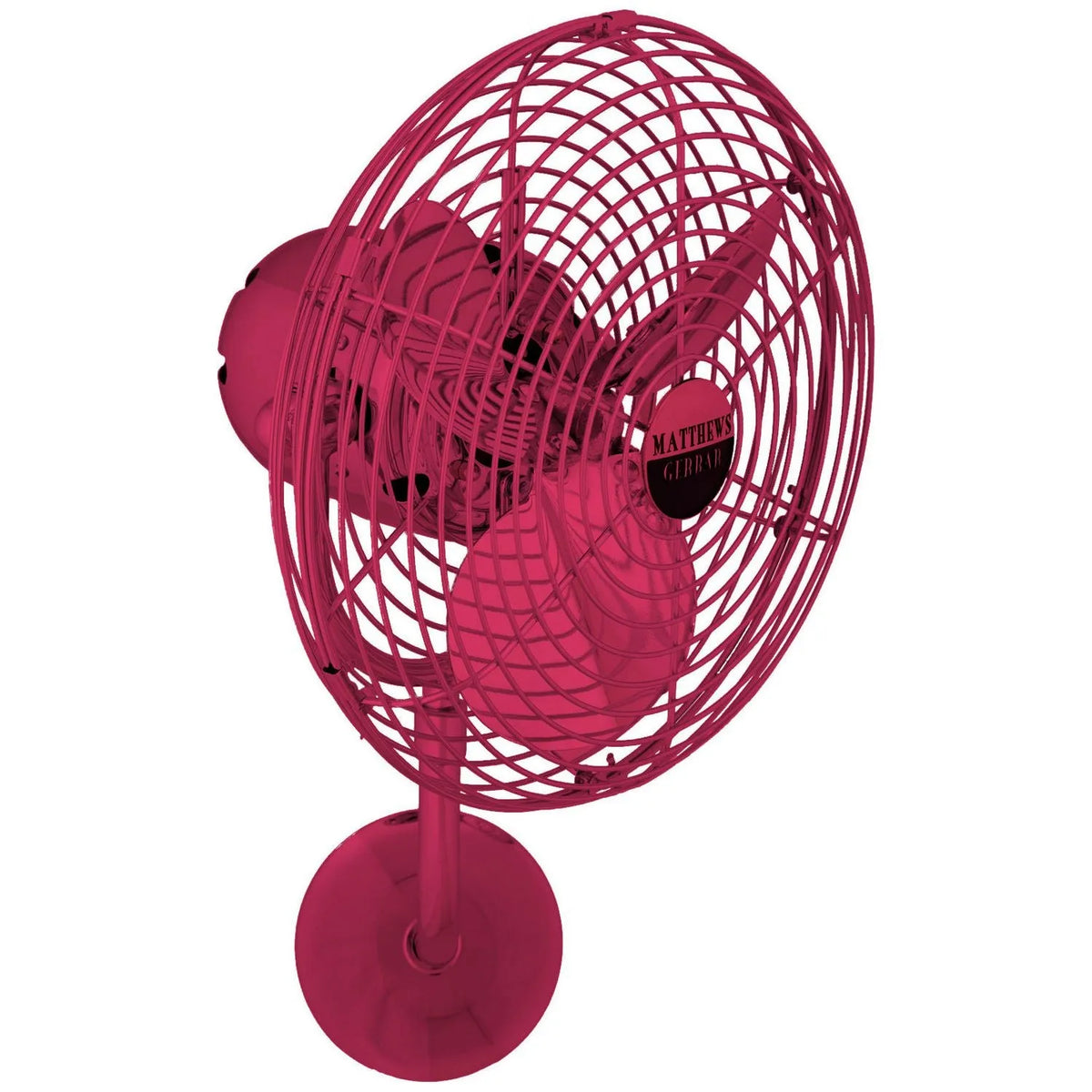 Matthews Fan Company - Michelle Parede Wall Fan - MP-RED-MTL | Montreal Lighting & Hardware