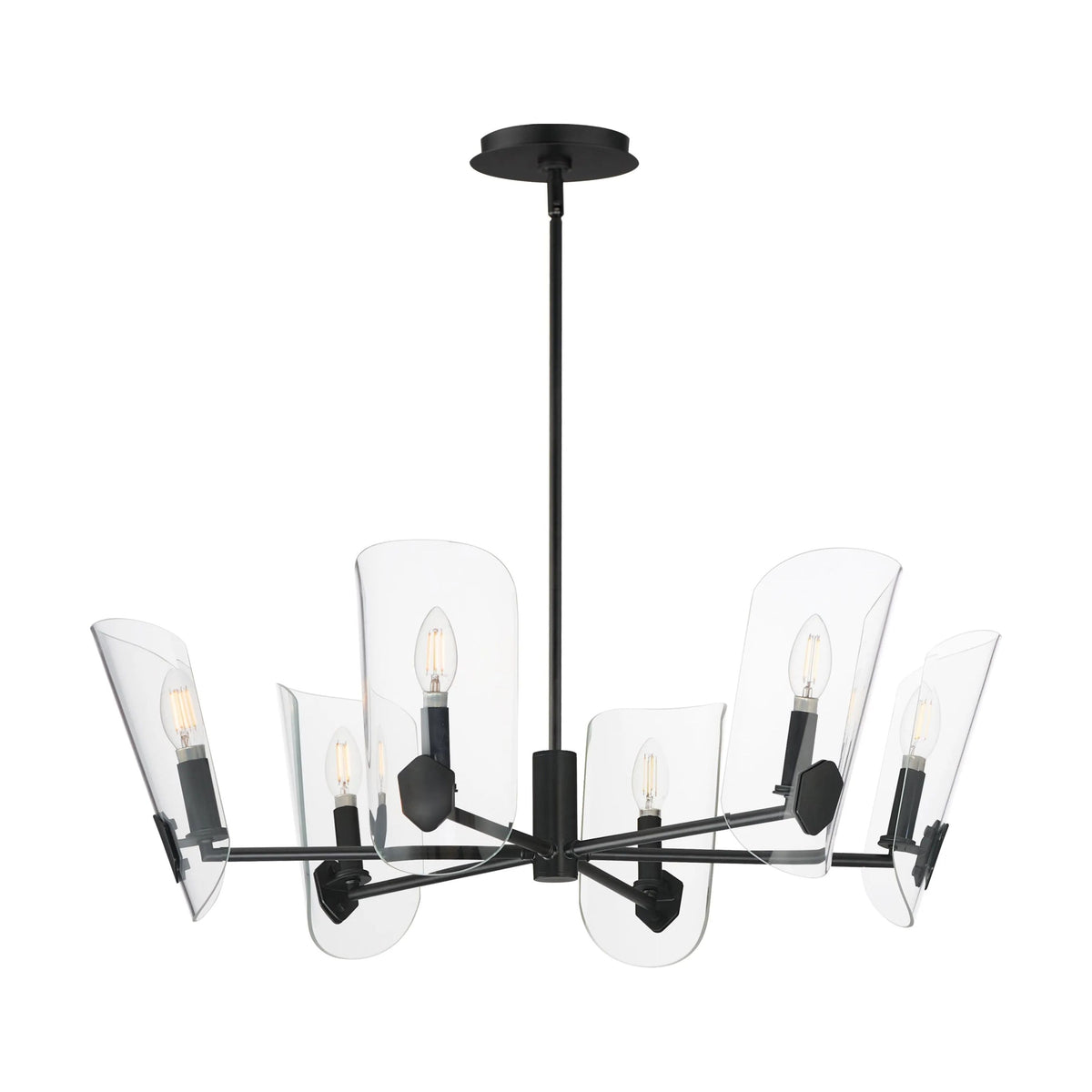 Maxim Lighting - Armory Chandelier - 32356CLBK | Montreal Lighting & Hardware