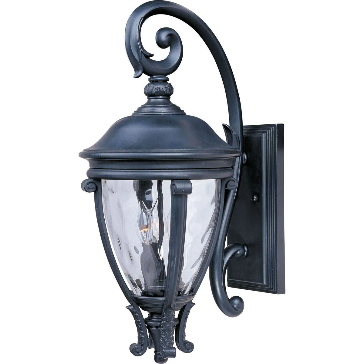 Maxim Lighting - Camden VX Outdoor Wall Lantern - 41425WGBK | Montreal Lighting & Hardware