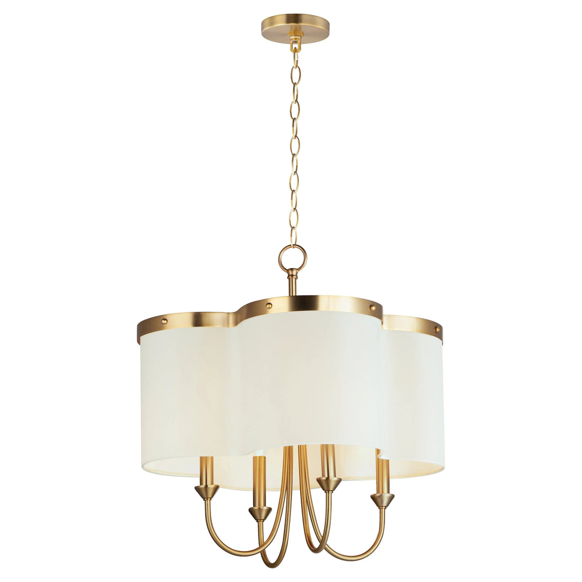 Maxim Lighting - Clover Chandelier - 12246OFSBR | Montreal Lighting & Hardware