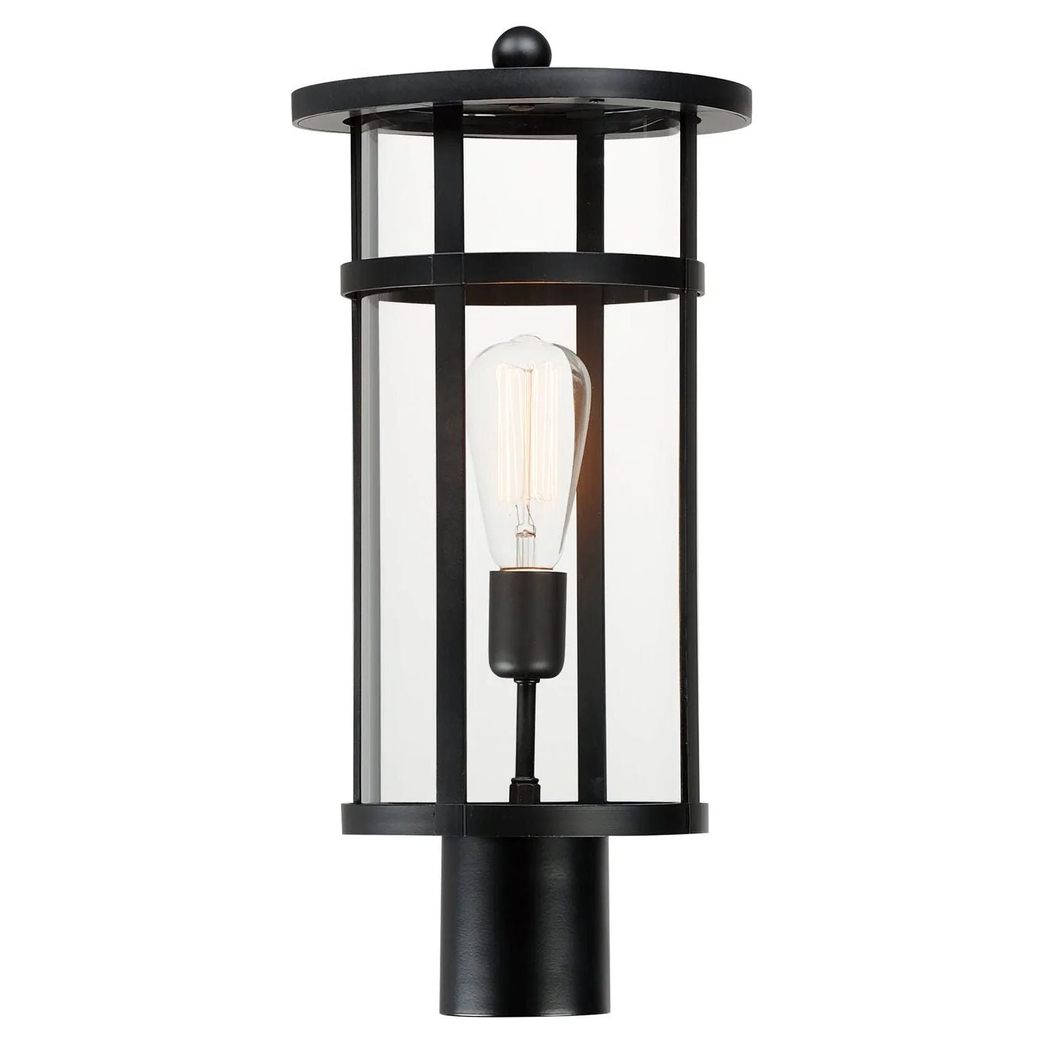 Maxim Lighting - Clyde Vivex Post Lantern - 40620CLBK | Montreal Lighting & Hardware