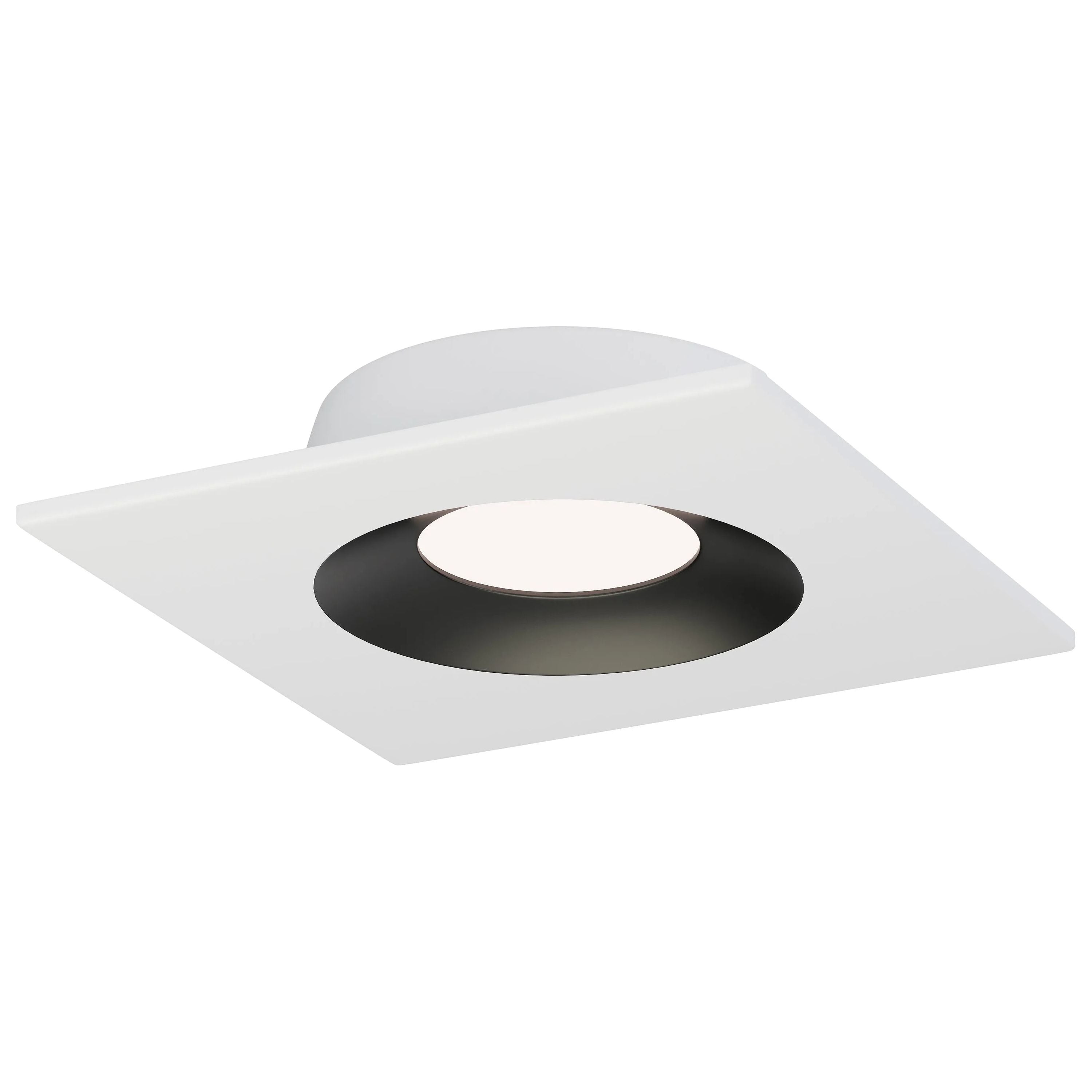 Maxim Lighting - Crisp LED Square Recessed DownLight - 87674WTBK | Montreal Lighting & Hardware