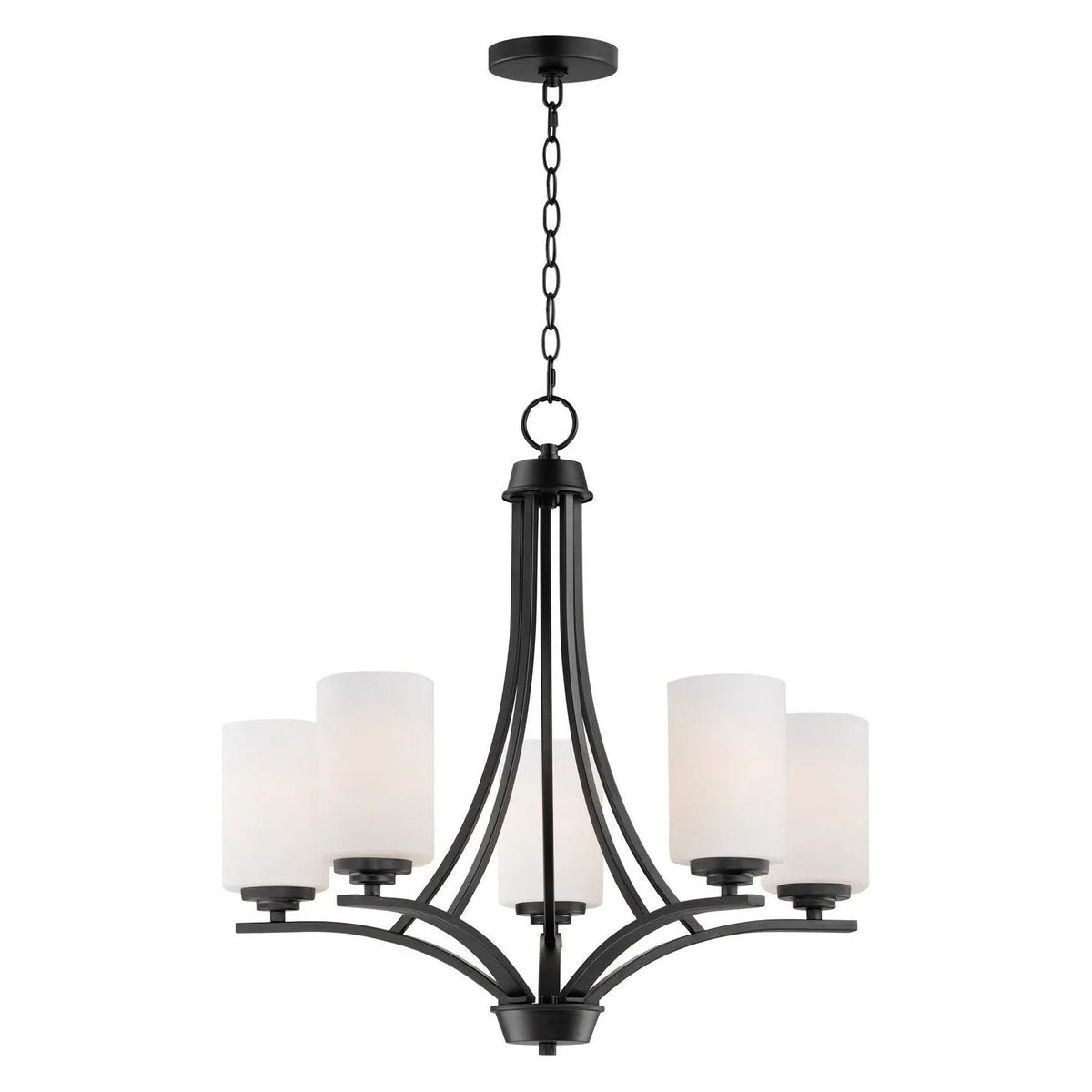 Maxim Lighting - Deven Chandelier - 20035SWBK | Montreal Lighting & Hardware