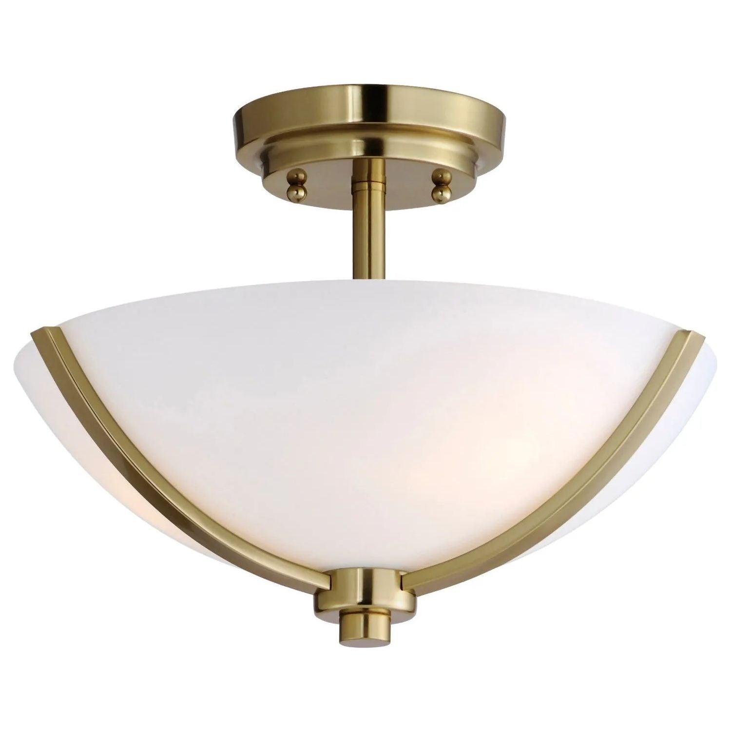 Maxim Lighting - Deven Semi Flush Mount - 20031SWSBR | Montreal Lighting & Hardware