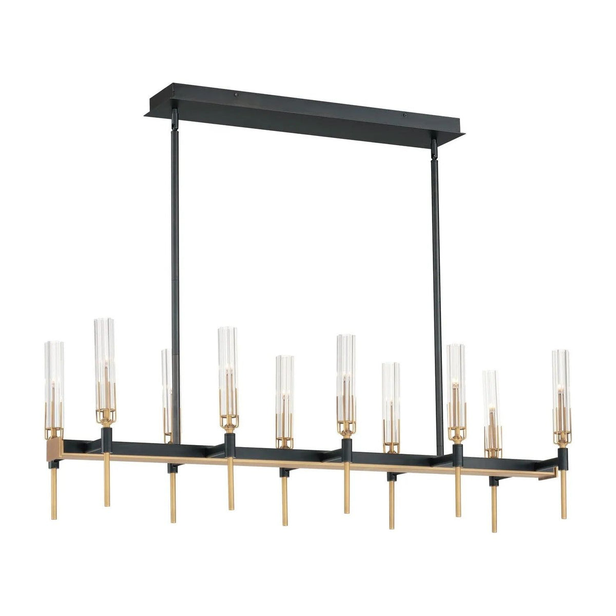 Maxim Lighting - Flambeau LED Linear Chandelier - 16127CLBKAB | Montreal Lighting & Hardware