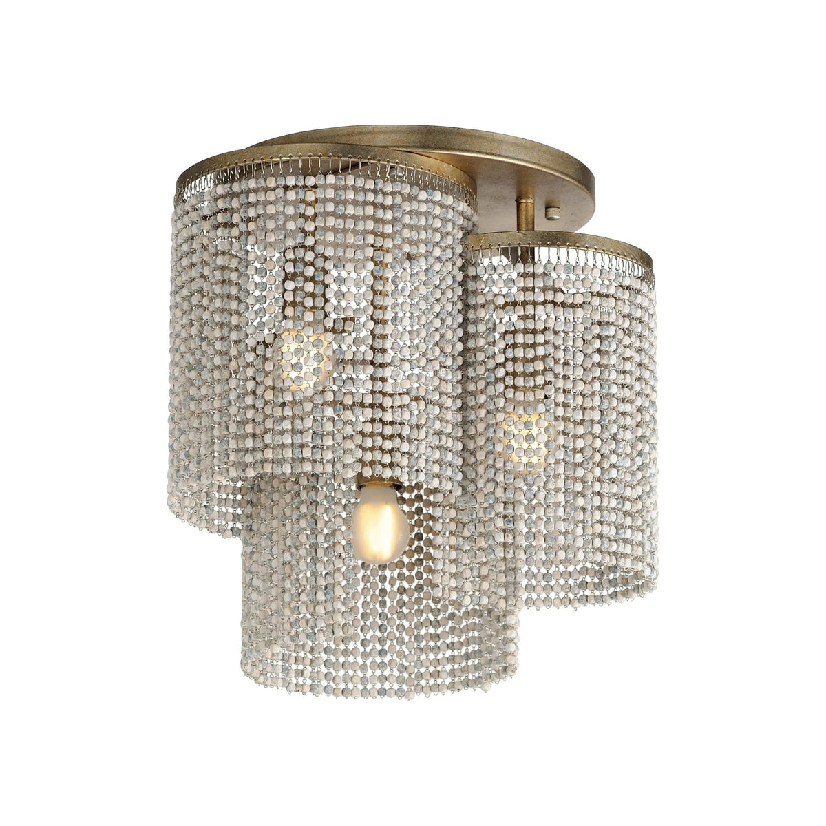 Maxim Lighting - Fontaine Flush Mount - 22463WWDGS | Montreal Lighting & Hardware