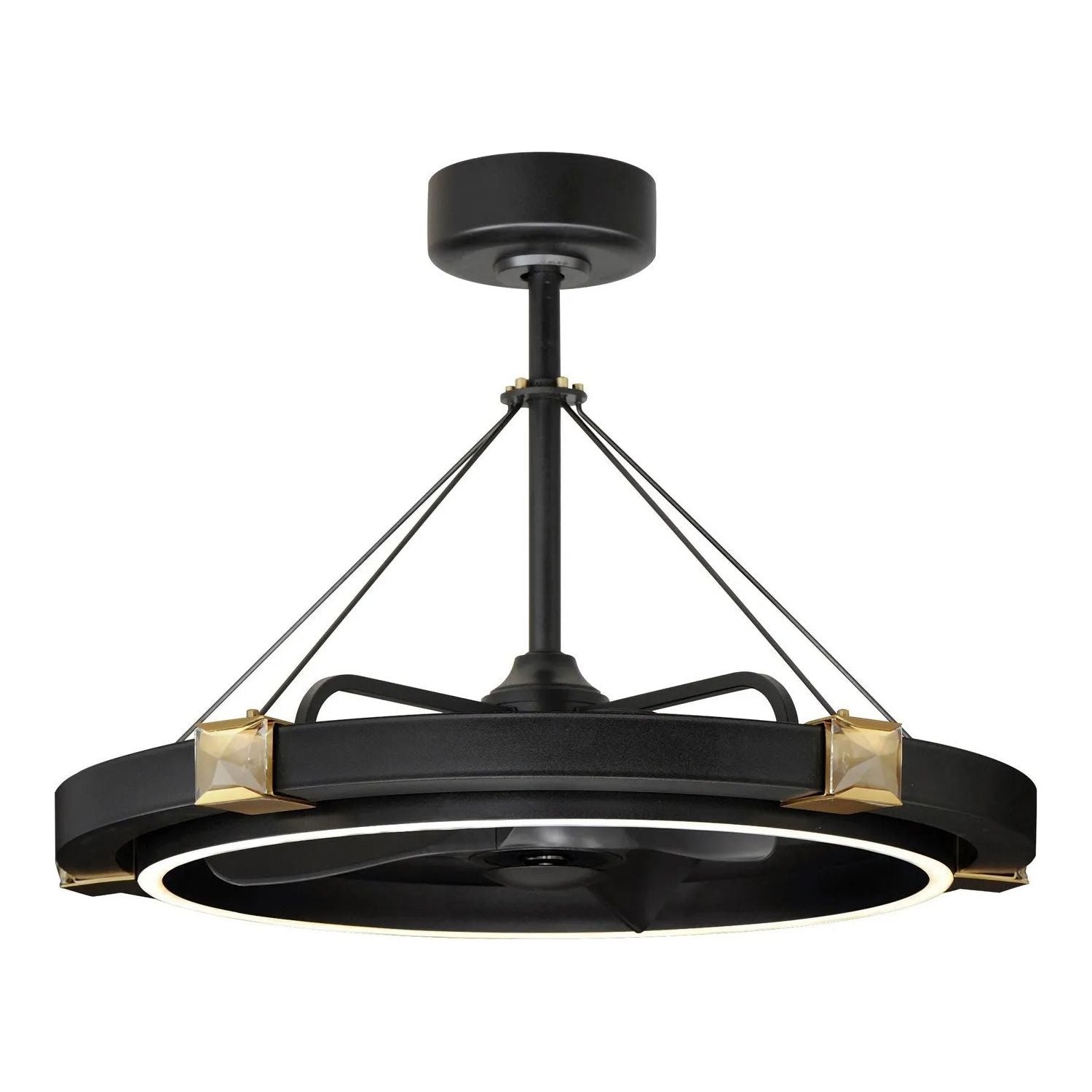 Maxim Lighting - Jewel LED Fandelight - 61019BCBKGLD | Montreal Lighting & Hardware