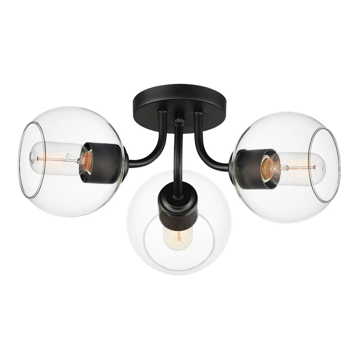 Maxim Lighting - Knox Semi-Flush Mount - 21634CLBK | Montreal Lighting & Hardware