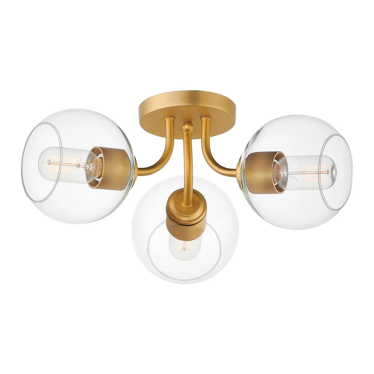 Maxim Lighting - Knox Semi-Flush Mount - 21634CLNAB | Montreal Lighting & Hardware