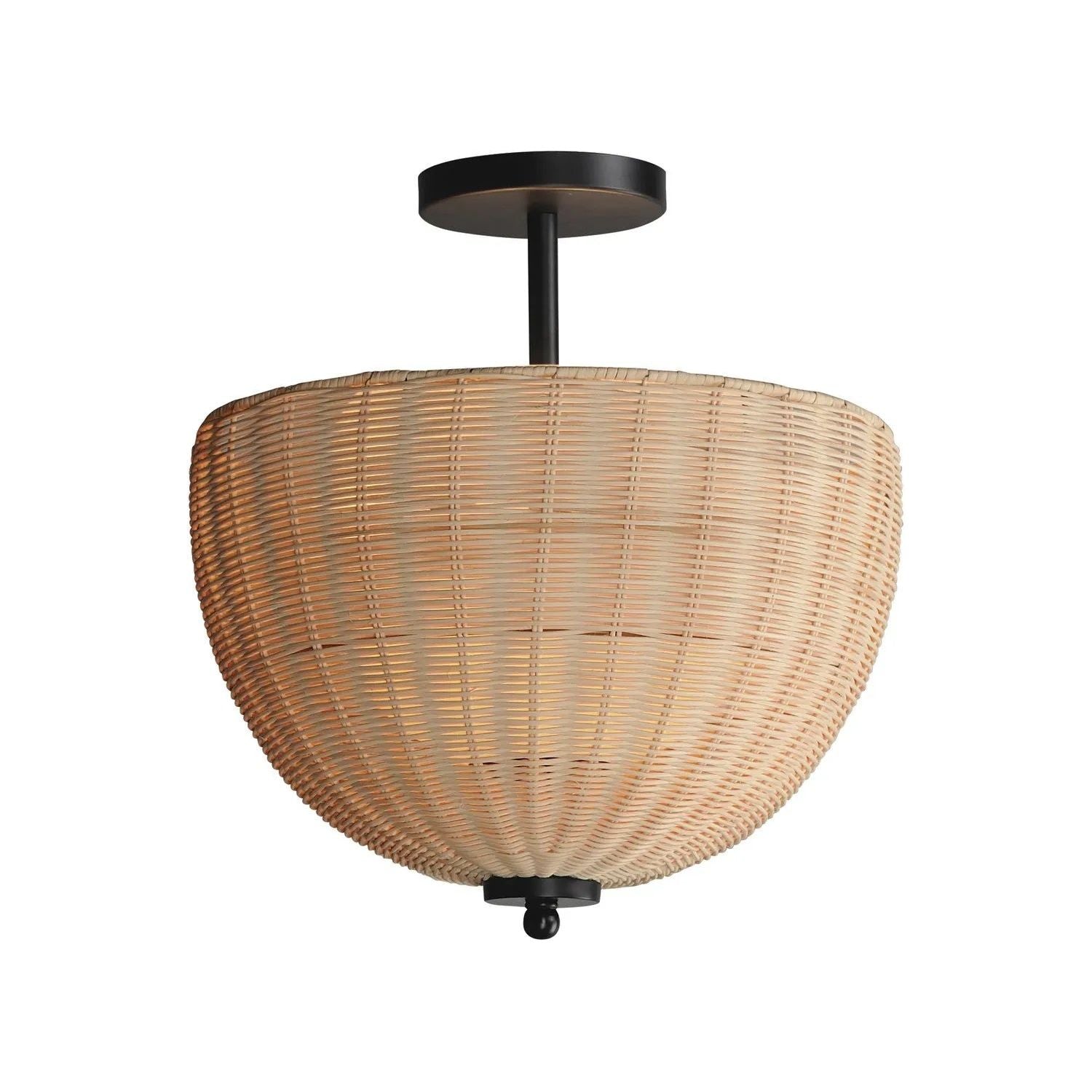 Maxim Lighting - Maldives Semi Flush/Pendant - 12604NABK | Montreal Lighting & Hardware