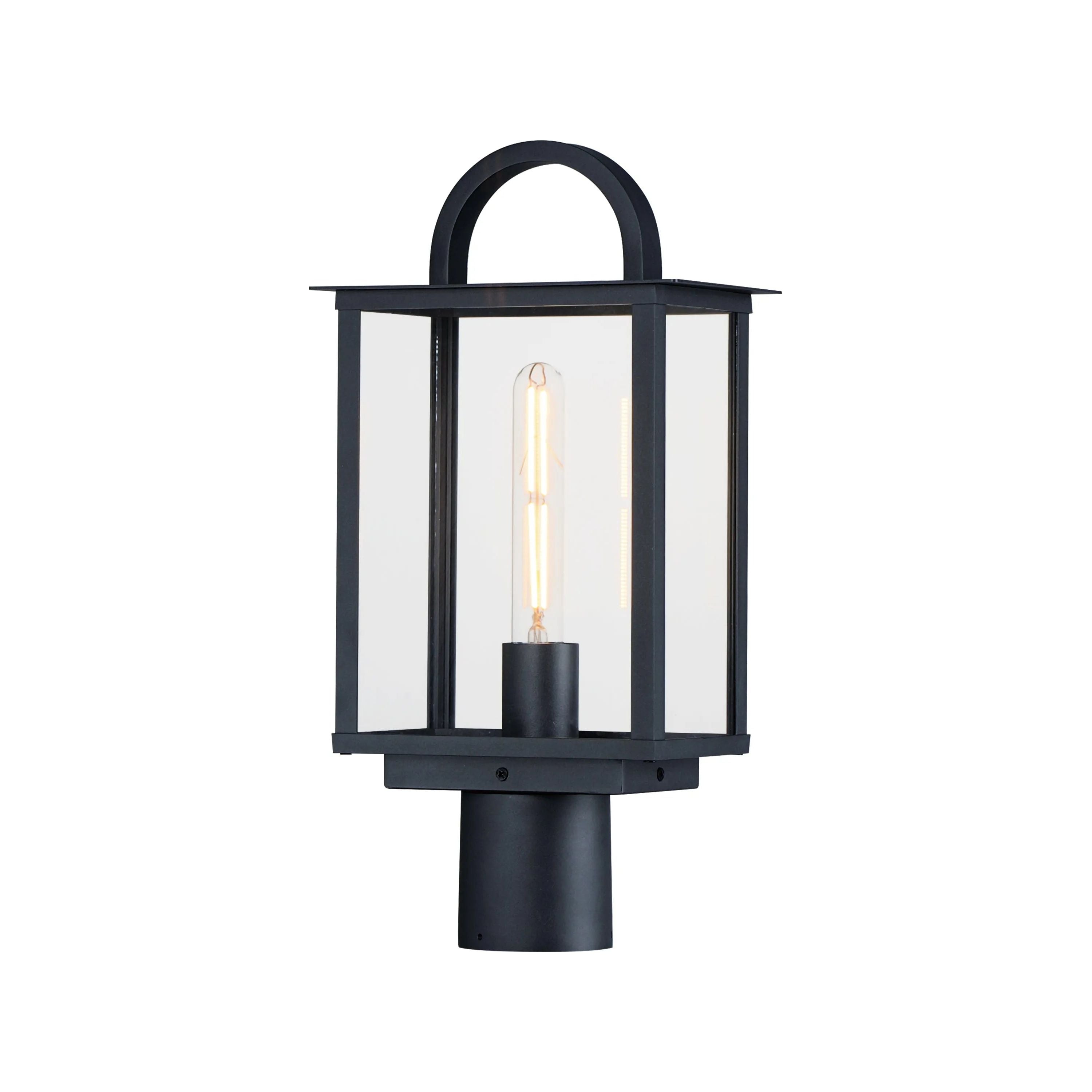 Maxim Lighting - Manchester Deck/Post Lantern - 30759CLBK | Montreal Lighting & Hardware