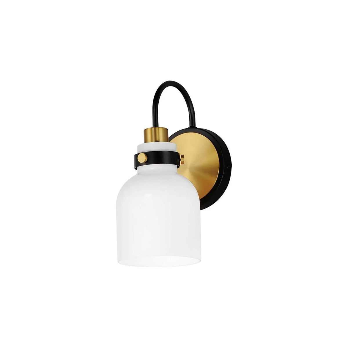 Maxim Lighting - Milk Wall Sconce - 12331WTBKSBR | Montreal Lighting & Hardware