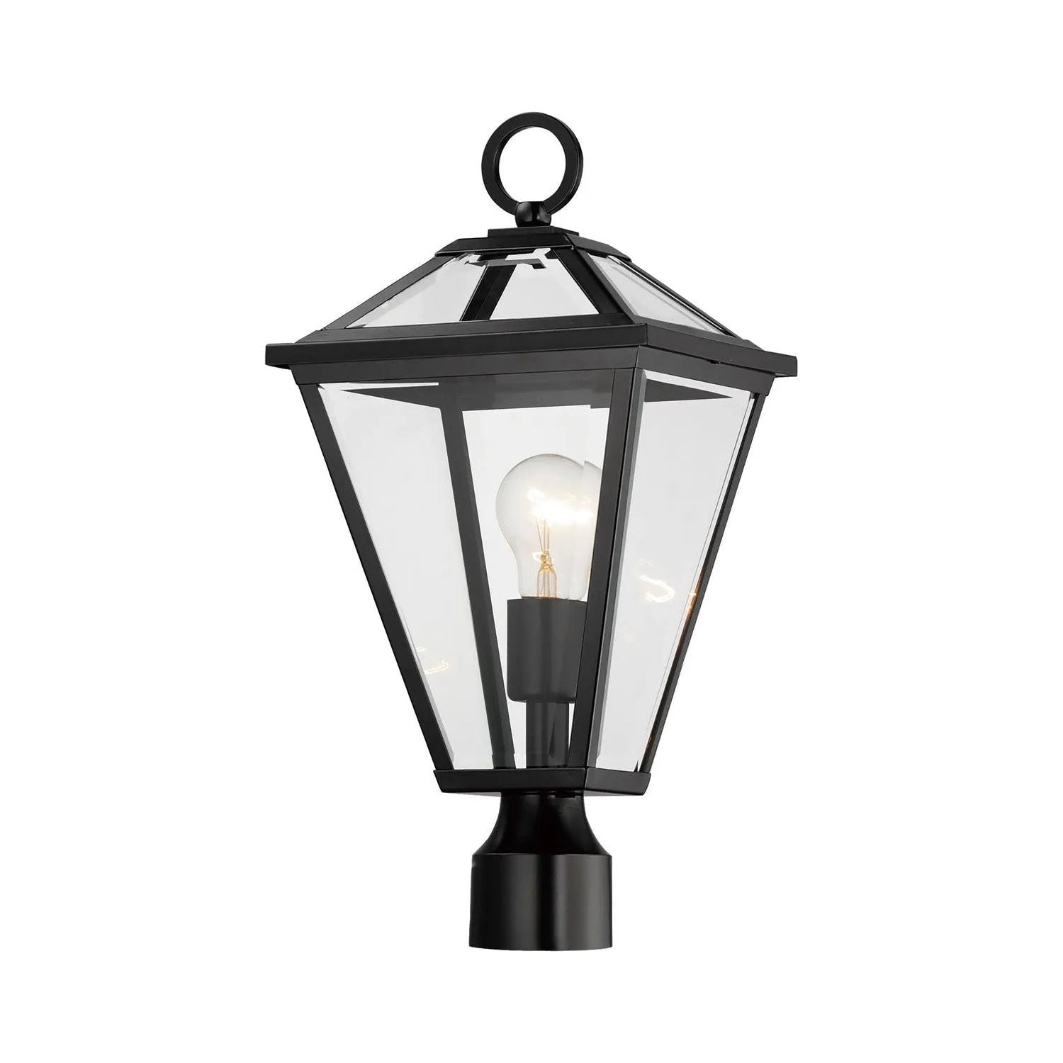 Maxim Lighting - Prism Post Lantern - 30568CLBK | Montreal Lighting & Hardware