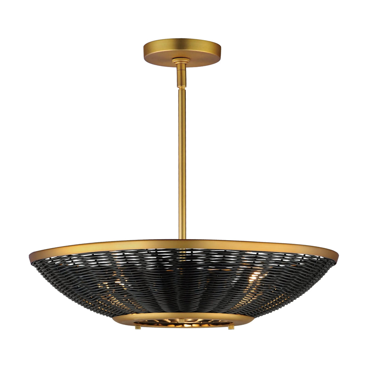 Maxim Lighting - Rattan Pendant - 14462BRNAB | Montreal Lighting & Hardware