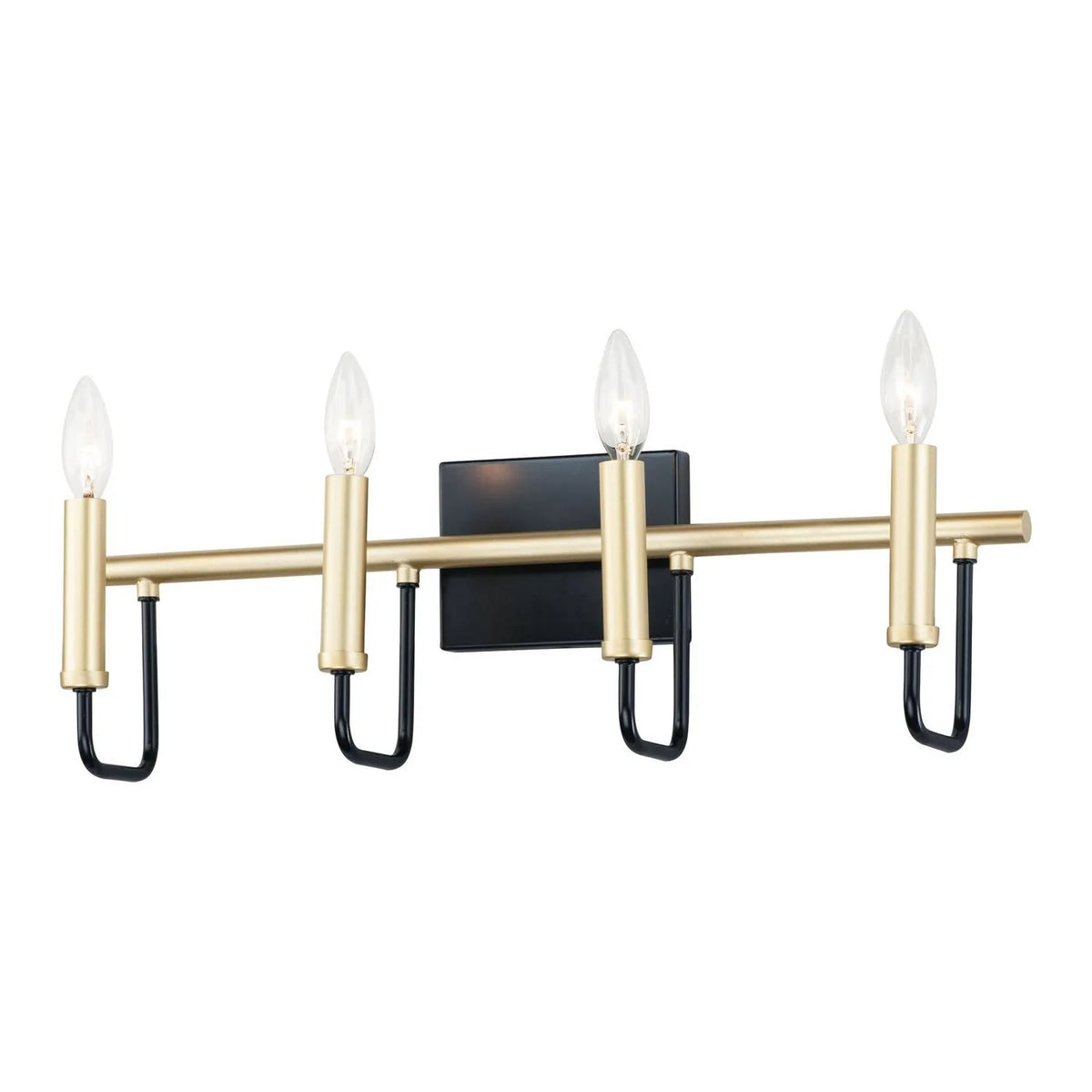 Maxim Lighting - Sullivan Wall Sconce - 10254BKGLD | Montreal Lighting & Hardware