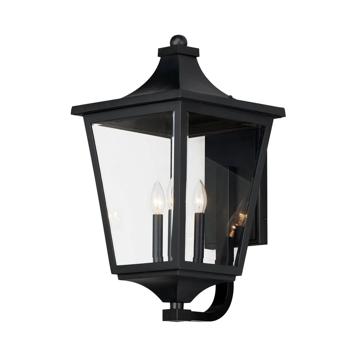 Maxim Lighting - Sutton Place VX Outdoor Lantern - 40237CLBK | Montreal Lighting & Hardware