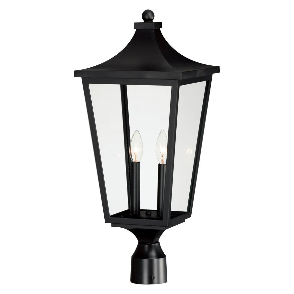 Maxim Lighting - Sutton Place VX Outdoor Post Lantern - 40230CLBK | Montreal Lighting & Hardware