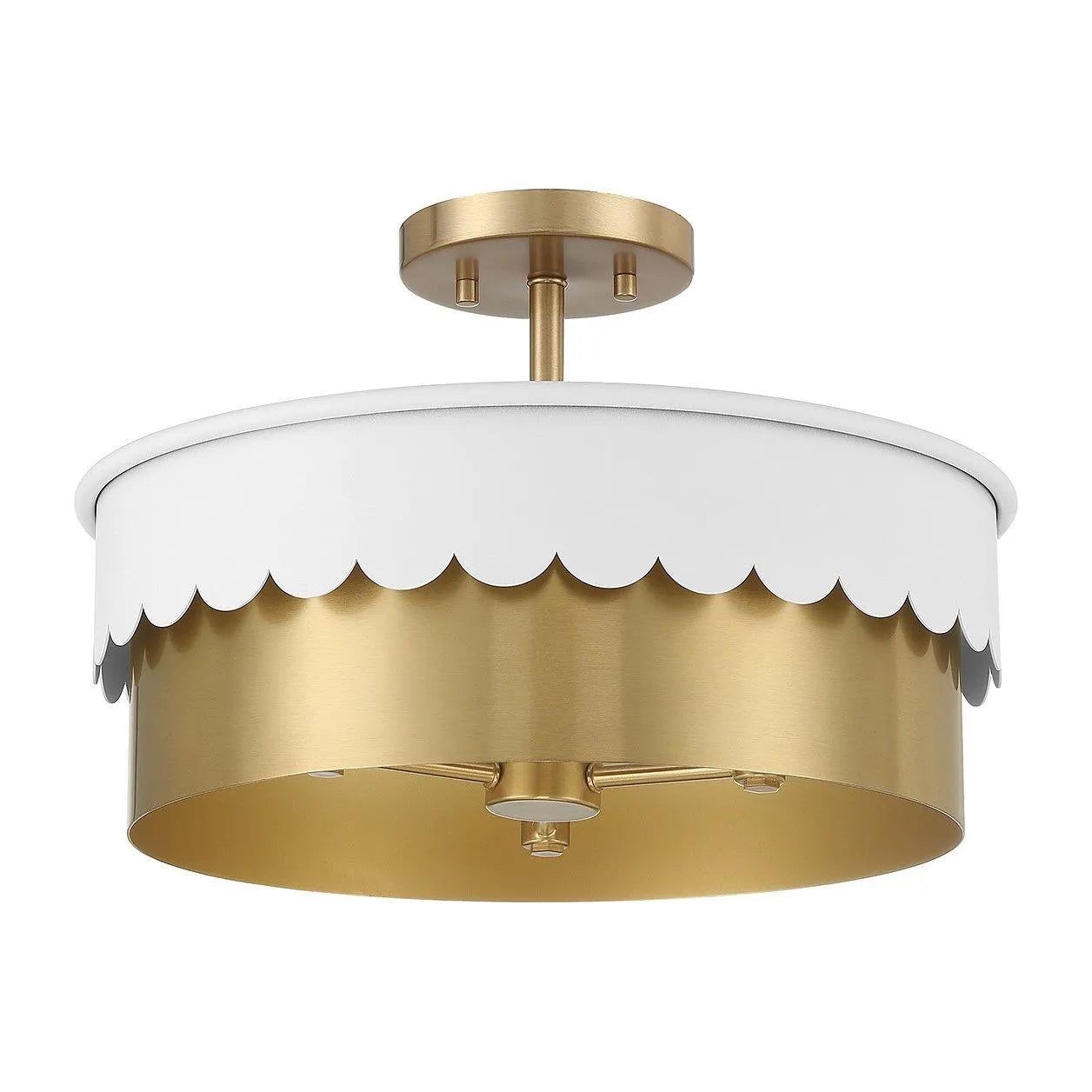 Meridian Lite Trends - Meridian Semi-Flush Mount - M60072WHNB | Montreal Lighting & Hardware