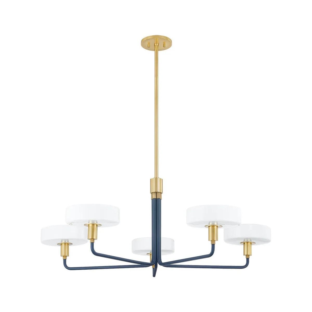 Mitzi - Aston Chandelier - H886805-AGB/SBL | Montreal Lighting & Hardware