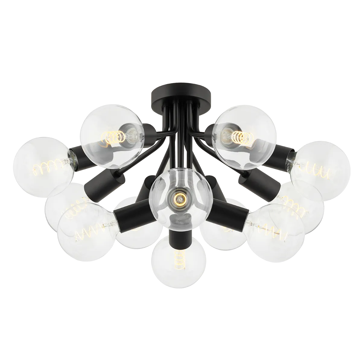 Mitzi - Drea Semi Flush Mount - H680612-SBK | Montreal Lighting & Hardware