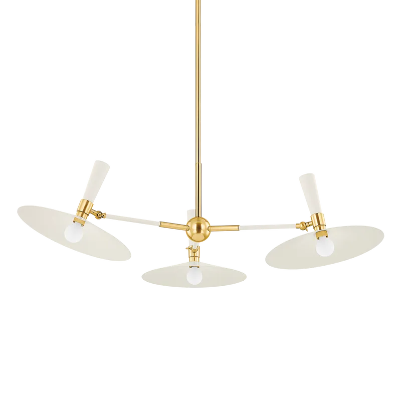 Mitzi - Milena Chandelier - H906803-AGB/SCR | Montreal Lighting & Hardware