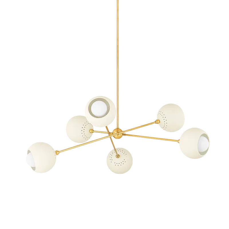 Mitzi - Saylor Chandelier - H832806-AGB/SCR | Montreal Lighting & Hardware