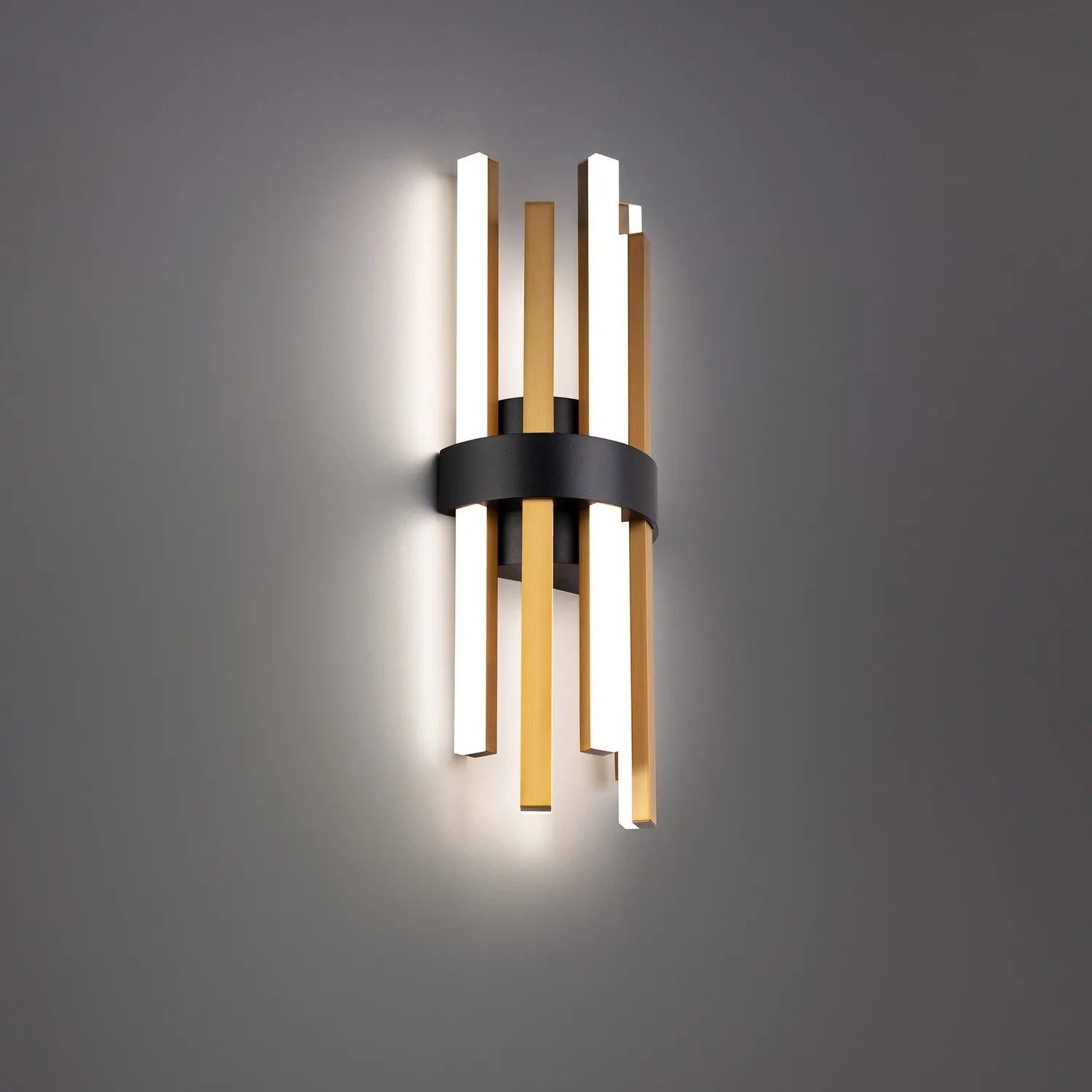 Modern Forms - Harmonix LED Wall Sconce - WS-87920-BK/AB | Montreal Lighting & Hardware