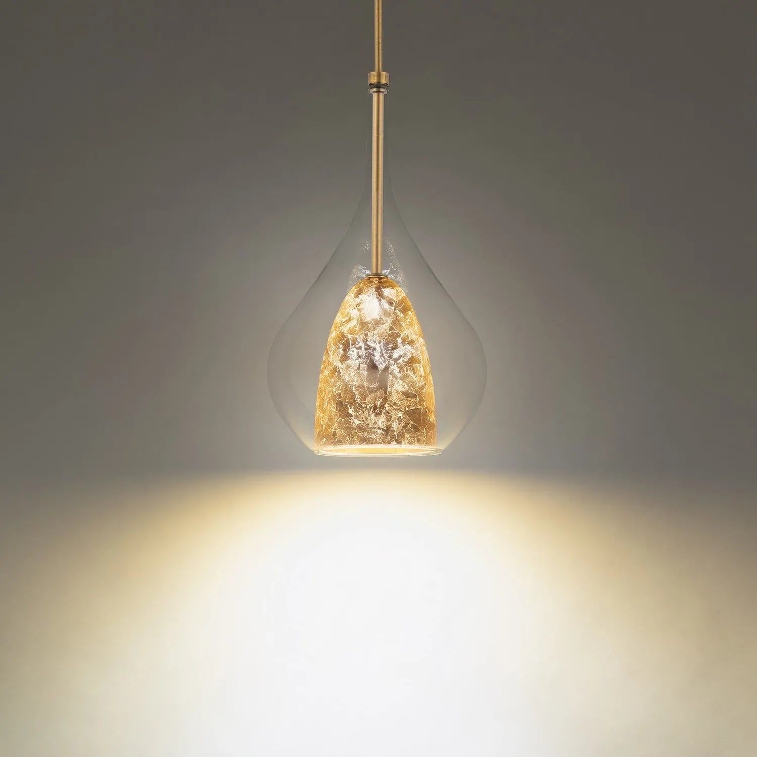 Modern Forms - Helios LED Mini Pendant - PD-74318-AB/GL | Montreal Lighting & Hardware