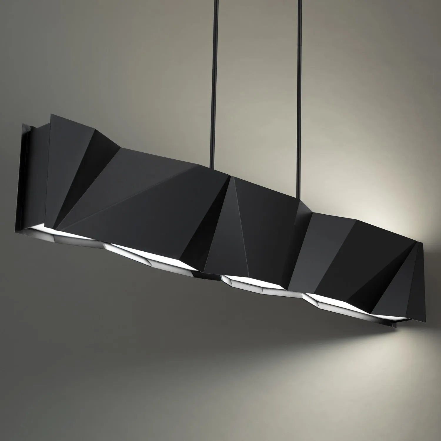 Modern Forms - Intrasection LED Linear Pendant - PD-68356-BK | Montreal Lighting & Hardware