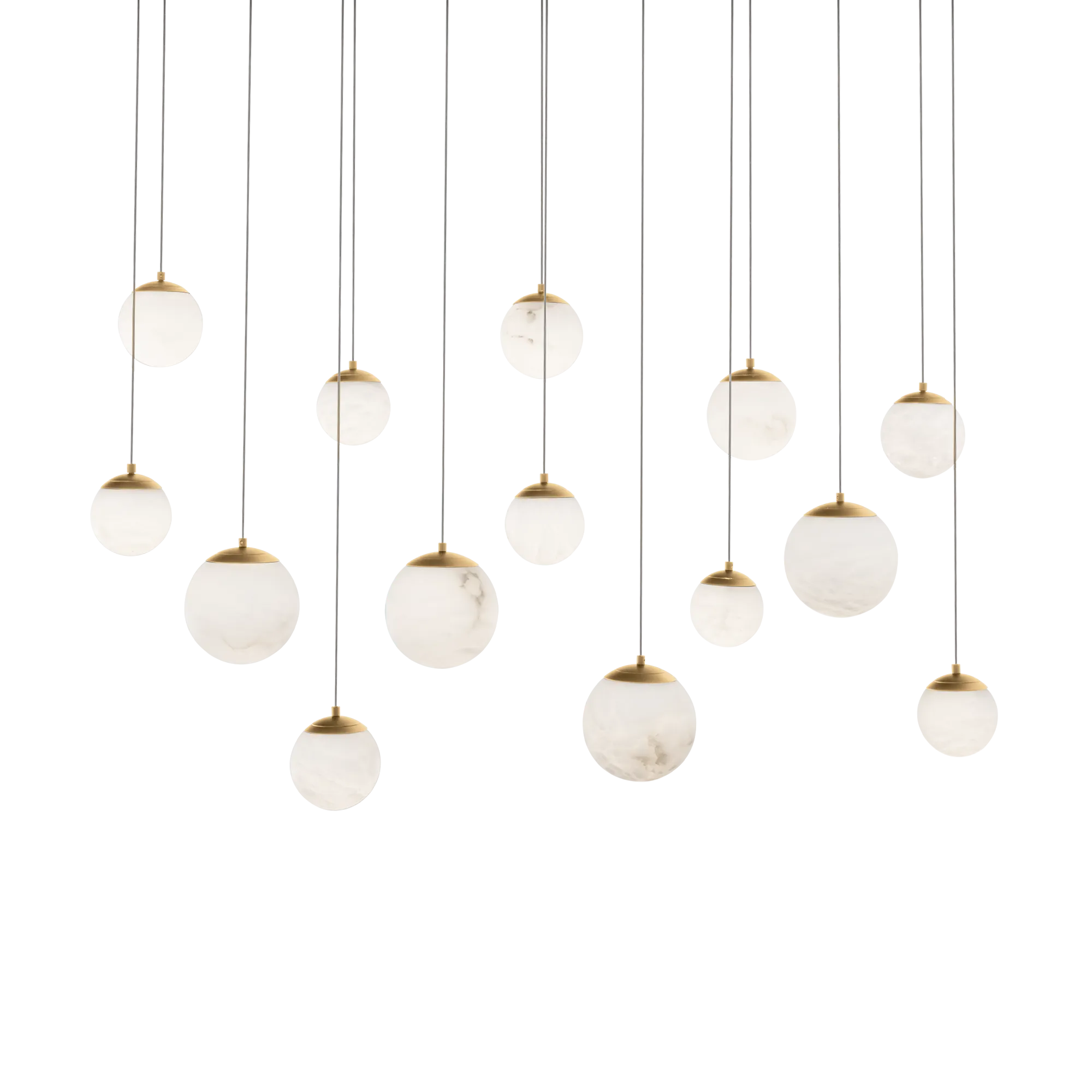 Modern Forms - Pisces LED Linear Pendant - PD-34414L-AB | Montreal Lighting & Hardware