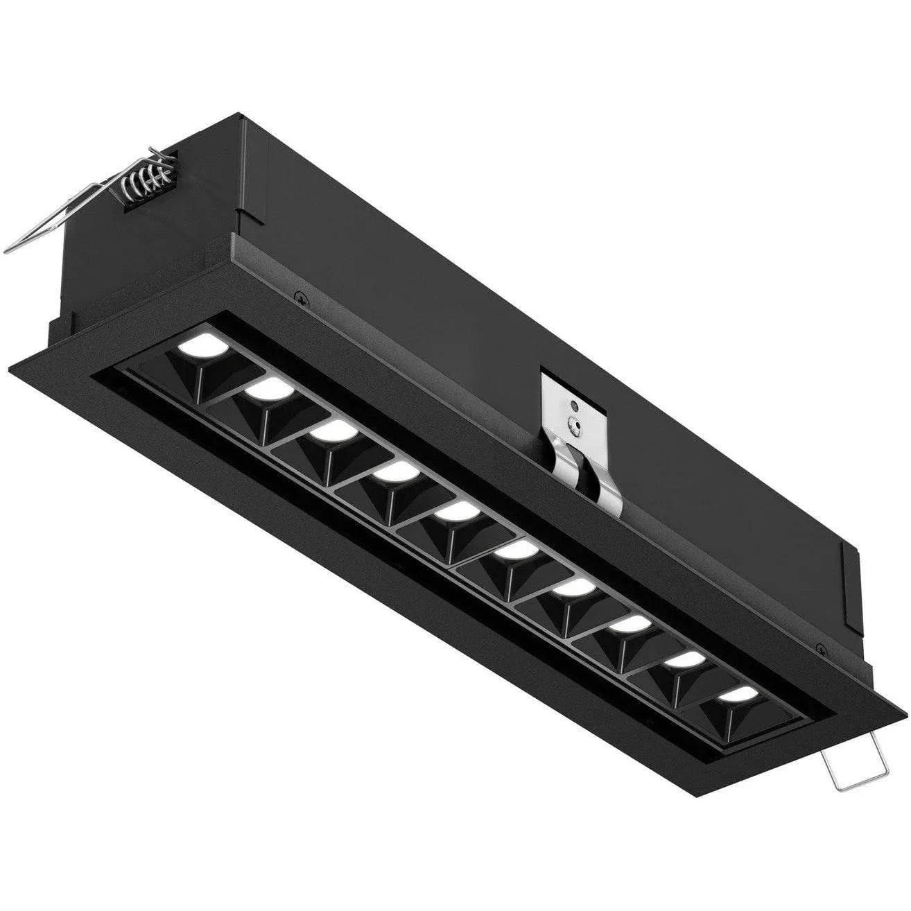 Montreal Lighting & Hardware - 10 Module MSL Mutli-Spot Directional Recessed Downlight by DALS Lighting - MSL10G-3K-BK | Montreal Lighting & Hardware