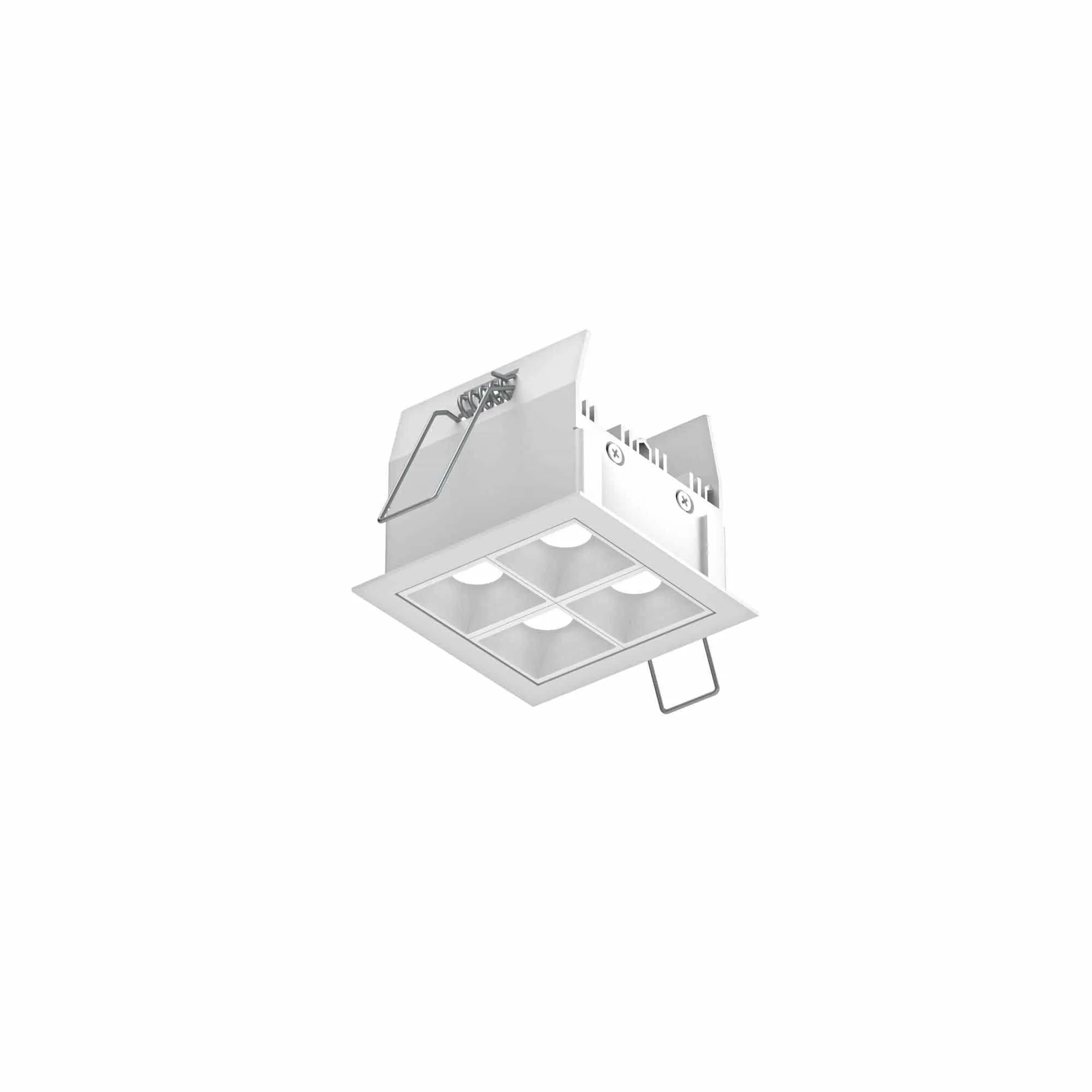 Montreal Lighting & Hardware - 4 Module MSL Mutli-Spot Recessed Downlight by DALS Lighting - MSL4-3K-AWH | Montreal Lighting & Hardware