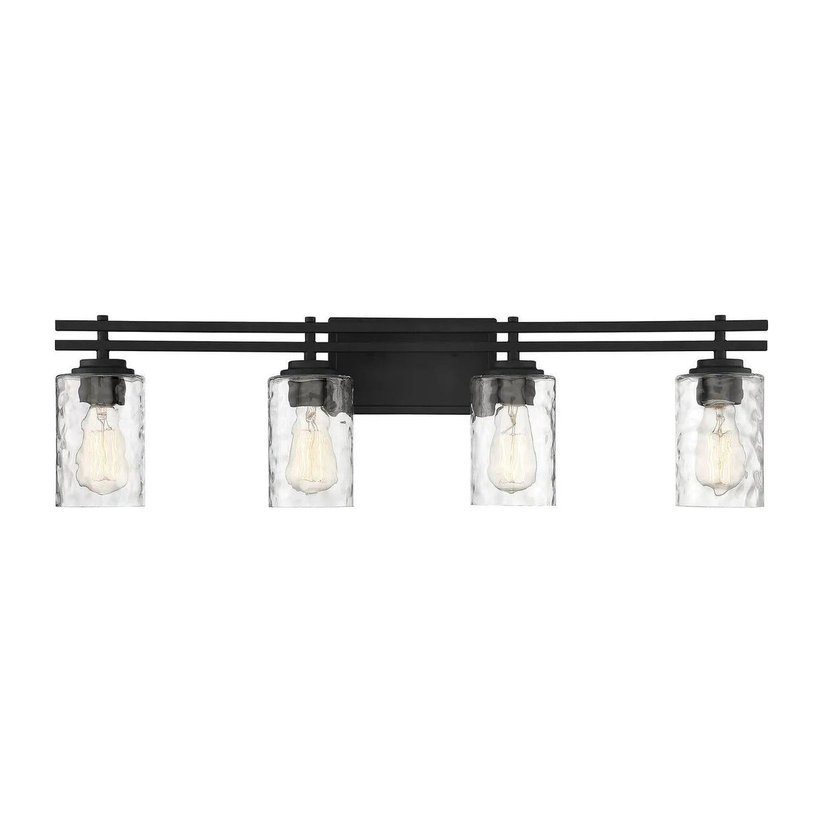 Montreal Lighting & Hardware - Baxter Bath Bar by Savoy House Exclusive - V6-L8-6090-4-BK | Montreal Lighting & Hardware