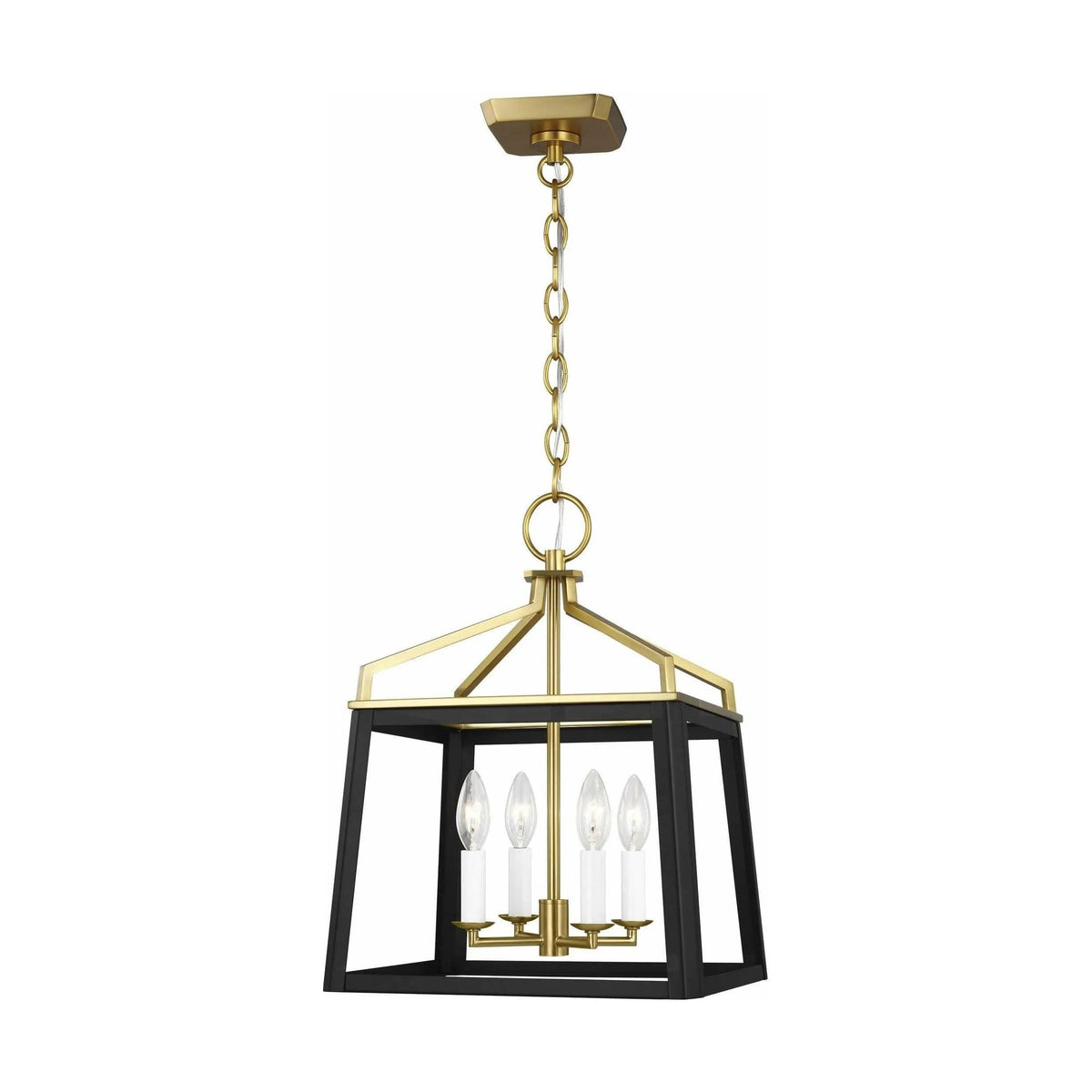 Montreal Lighting & Hardware - Carlow Lantern by Visual Comfort Studio | QUICK SHIP - CC1564MBKBBS-OS | Montreal Lighting & Hardware