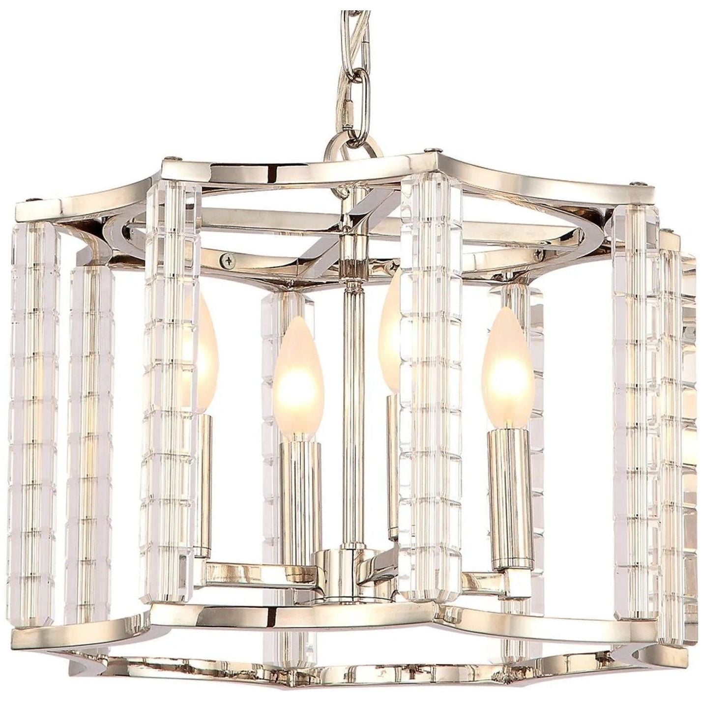 Montreal Lighting & Hardware - Carson Four Light Chandelier by Crystorama | Open Box - 8854-PN-OB | Montreal Lighting & Hardware