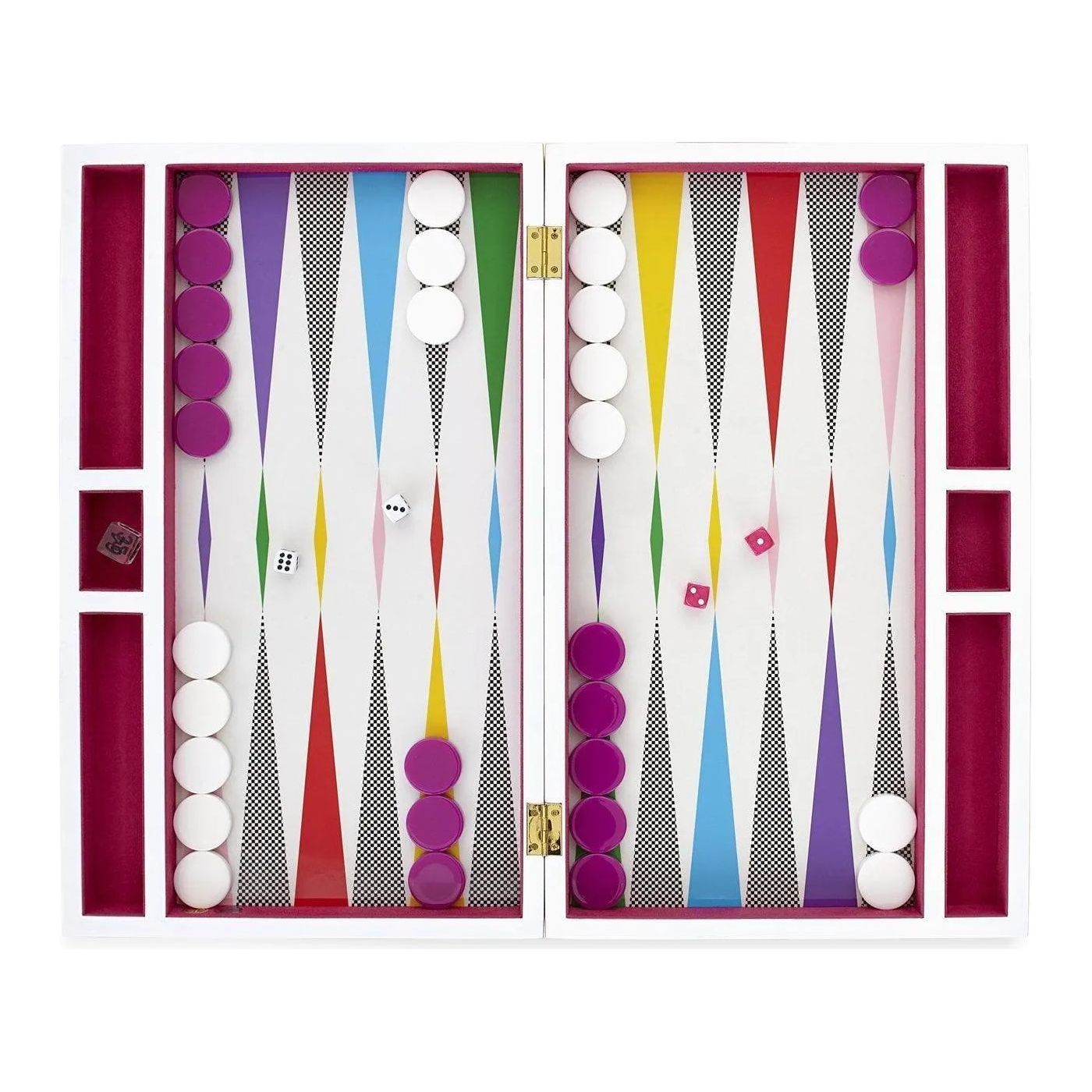 Montreal Lighting & Hardware - Checkerboard Backgammon Set by Jonathan Adler | QUICK SHIP - 30513-OS | Montreal Lighting & Hardware