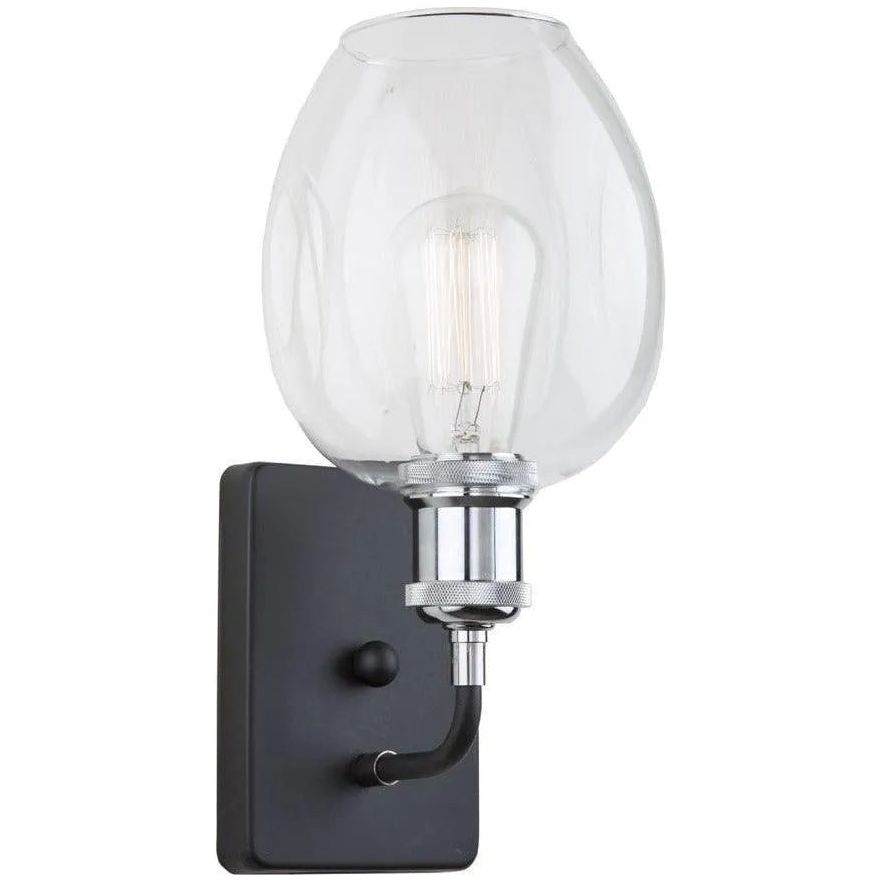 Montreal Lighting & Hardware - Clearwater One Light Wall Sconce by Artcraft Lighting - AC10738BK | Montreal Lighting & Hardware